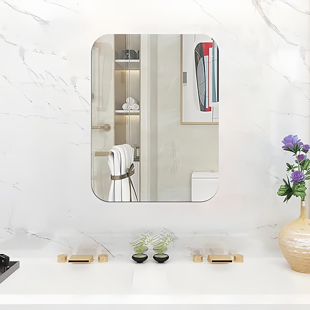 Rectangle & Oval Shape mirror wall stickers