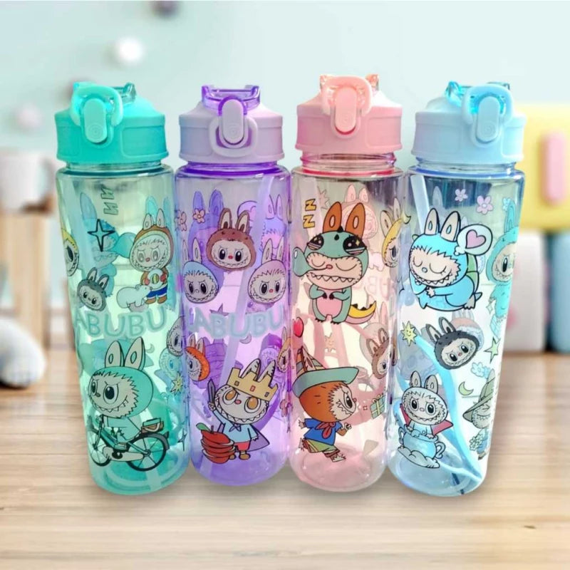 Labubu printed water bottle