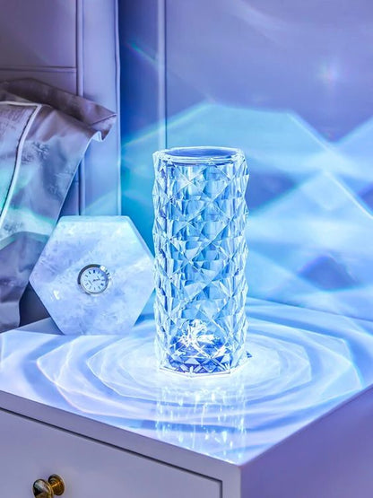 Crystal lamp with 16 Color touch and remote control