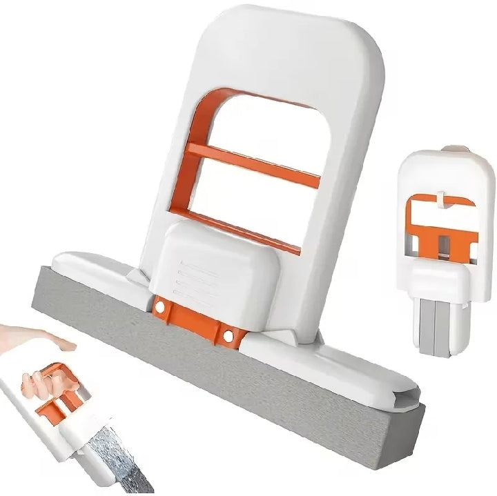 2-in-1 Foldable Silicone Squeegee Cleaner