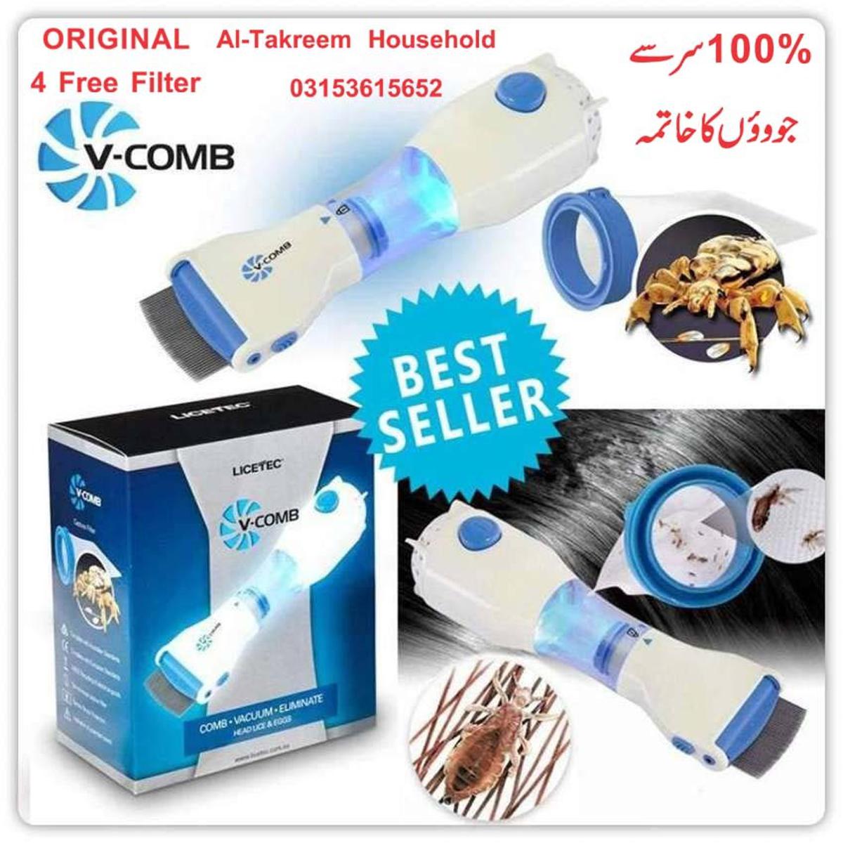 V-Comb Electronic Head Lice Removal Machine – Anti-Lice Steel Comb