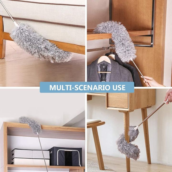 Microfiber Duster with Extension Pole – Ceiling Fan & High Ceiling Cleaner