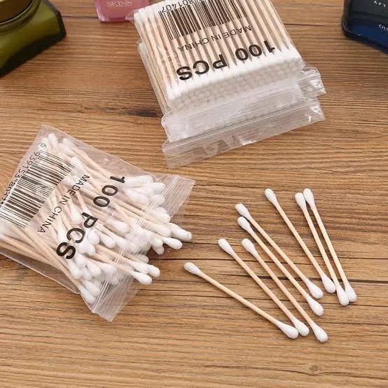 Pack of Wooden cotton buds