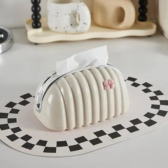 Elegant shell tissue box